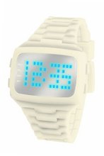 LED LED-WE-STP Unisex Digital White Dial And Pu Strap