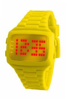 LED LED-YW-STP Unisex Digital Yellow Dial And Pu Strap