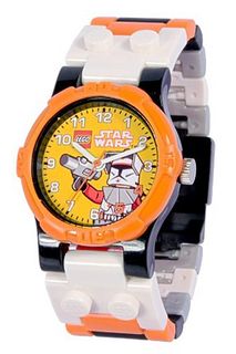 Lego Star Wars Boy's Quartz with Yellow Dial Analogue Display and Multicolour Plastic or PU Bracelet 9003875