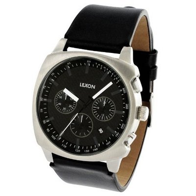 Lexon MAX Chronograph in Aluminum and Black