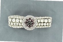 Lightning Ridge 29931 January Birthstone Concho Bracelet Garnet