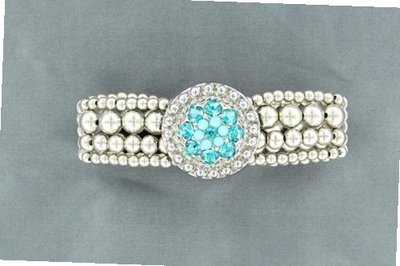 Lightning Ridge 29953 December Birthstone Concho Bracelet Zircon