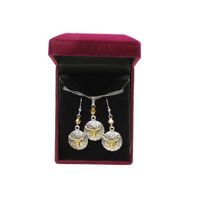 Lightning Ridge 30252 Longhorn Concho Jewelry Set Silver/Gold