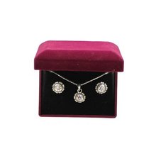 Lightning Ridge 30280 Rhinestone Star Concho Jewelry Set Silver