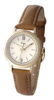 Limit Classic Ivory Dial Gold Plated Case Tan Brown Strap Ladies 6977
