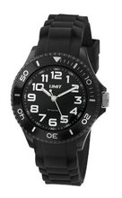Limit Nitro Unisex Quartz with Black Dial Analogue Display and Black Silicone Strap 5473.01
