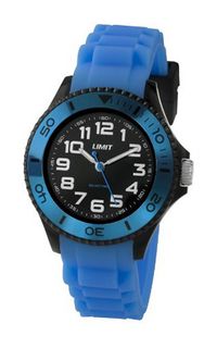 Limit Nitro Unisex Quartz with Blue Dial Analogue Display and Blue Silicone Strap 5472.01