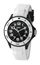 Limit Nitro Unisex Quartz with White Dial Analogue Display and White Silicone Strap 5471.01