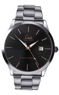 Limit Quartz With Black Dial Analogue Display And Silver Bracelet 5891.25