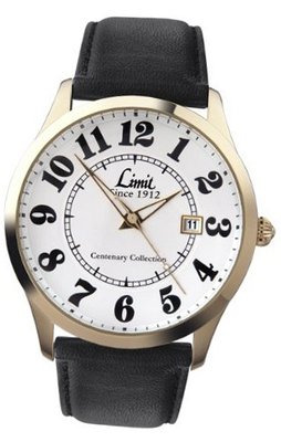 Limit Quartz with White Dial Analogue Display and Black Strap 5882.25