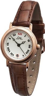 Limit Quartz with White Dial Analogue Display and Brown Leather Strap 6007.01