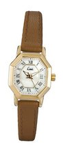 Limit Quartz with White Dial Analogue Display and Brown PU Strap 6950.01