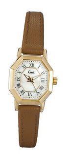 Limit Quartz with White Dial Analogue Display and Brown PU Strap 6950.01