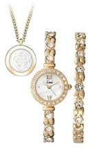 Limit Quartz with White Dial Analogue Display and Gold Bracelet 6011G.52