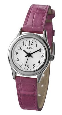 Limit Quartz with White Dial Analogue Display and Pink PU Strap 6933.01
