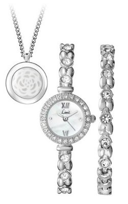 Limit Quartz with White Dial Analogue Display and Silver Bracelet 6010G.52