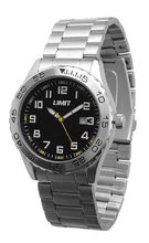 Limit Silver Coloured Bracelet 5407.50 With Jet Black Dial