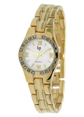 Lip 10823852 Analog Quartz with Yellow Steel Bracelet