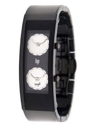 Lip Createur Hicham Lalhou Ladies 1872342 With Black Stainless Steel Strap