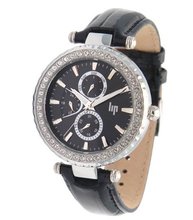 Lip Style 10911042 Ladies Black Leather Strap