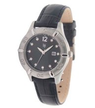 Lip Style Analogue Quartz 1075912 White Leather Strap White Dial