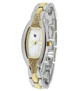 Lip Style Analogue Quartz 10838722 Two-Colour Brass Bracelet White Dial