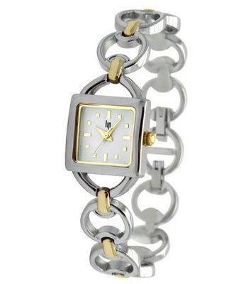 Lip Style Analogue Quartz 10838822 Two-Colour Brass Bracelet White Dial