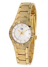 Lip Style Ladies Stones Set Bezel Golden Stainless Steel 10832042