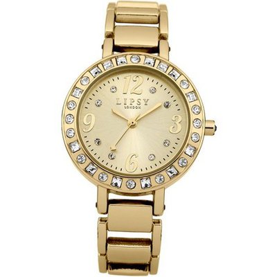 Lipsy LP110 Ladies All Gold Skinny Bracelet
