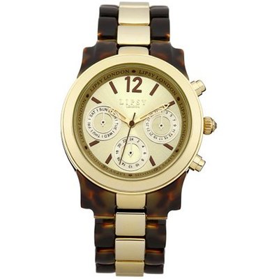 Lipsy LP116 Ladies Tortoise and Gold Sports