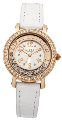 Lipsy LP153 Ladies Rose Gold and White