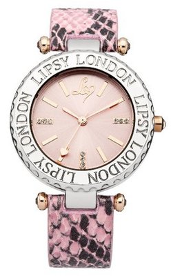 Lipsy LP163 Ladies Dusky Pink Snake Strap