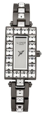 Lipsy LP177 Ladies Gunmetal Stone Set Barcelet