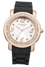Lipsy LP183 Ladies Black Silicone Strap