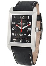 Locman Sport Stealth Rectangular Quartz 240BK2BK