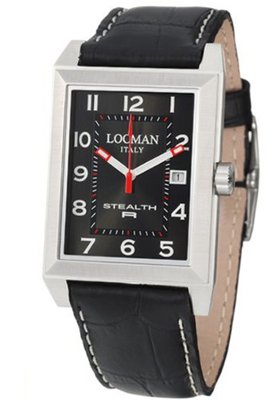 Locman Sport Stealth Rectangular Quartz 240BK2BK
