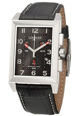 Locman Sport Stealth Rectangular Quartz 242BK2BK