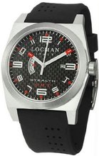 Stainless Steel Stealth Quartz GMT Black Dial Rubber Strap