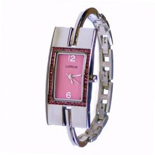 Lorus Ladies Bangle with Pink Rhinestone and Pink Dial LR3020