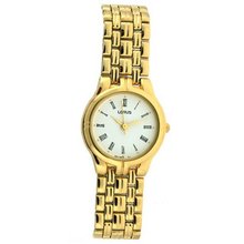 Lorus Ladies Classic Gold Tone Metal Round Dial SALE
