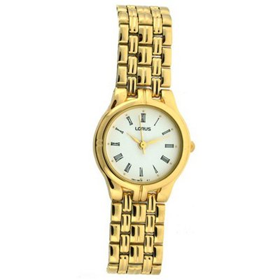 Lorus Ladies Classic Gold Tone Metal Round Dial SALE