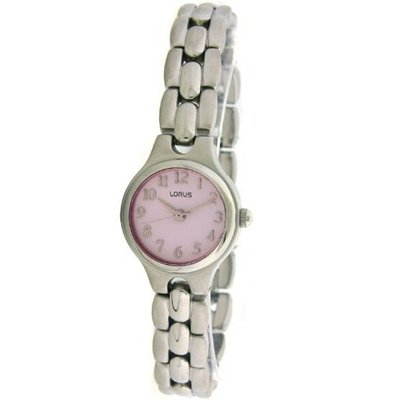 Lorus Ladies Round pink Dial Link