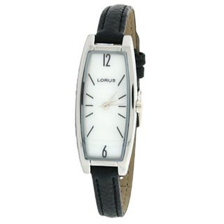Lorus Mother of Pearl Dial Black Leather Ladies LR3012WML Sale New Model