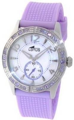 Lotus Cool L15737/3 Pink Rubber Quartz with Mother-Of-Pearl Dial