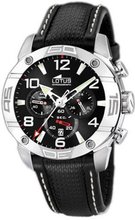 Lotus CRONO L15644/3 Black Leather Quartz with Black Dial