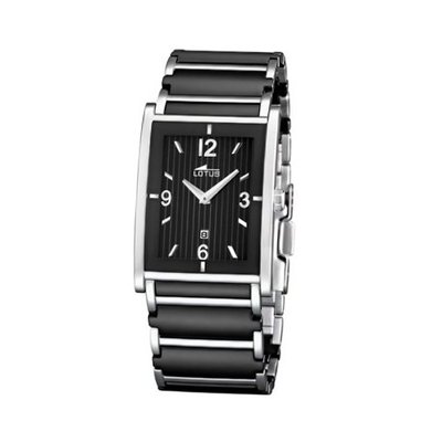 Lotus L15583/2 Black Stainless-Steel Quartz with Black Dial