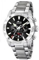Lotus L15643/3 Silver Stainless-Steel Analog Quartz with Black Dial