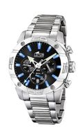 Lotus L15643/5 Silver Stainless-Steel Quartz with Black Dial