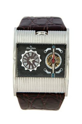 Louis Ardens Dakota Automatic Stainless Steel Xl Leather Strap