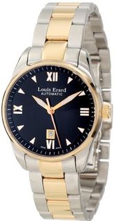 Louis Erard 20100AB22.BMA20 Heritage Automatic Black Dial Steel and Rose Gold PVD